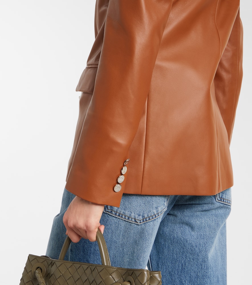 Camden leather blazer
