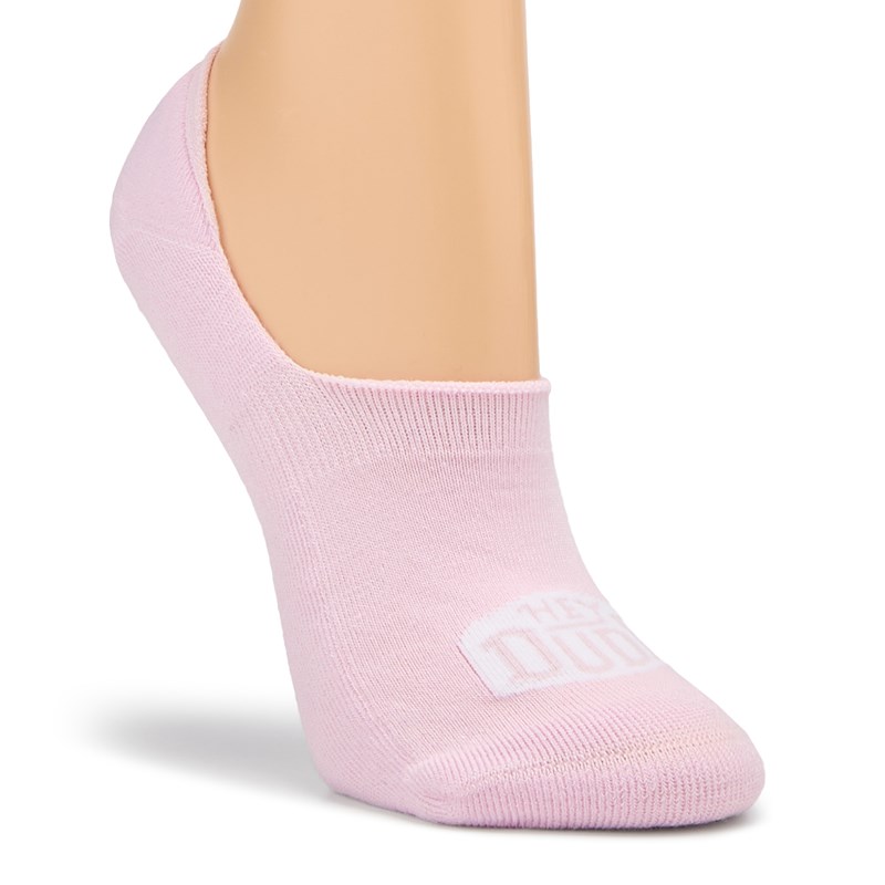 Women's 3 Pack Low Show Socks (Pink/White Assorted)