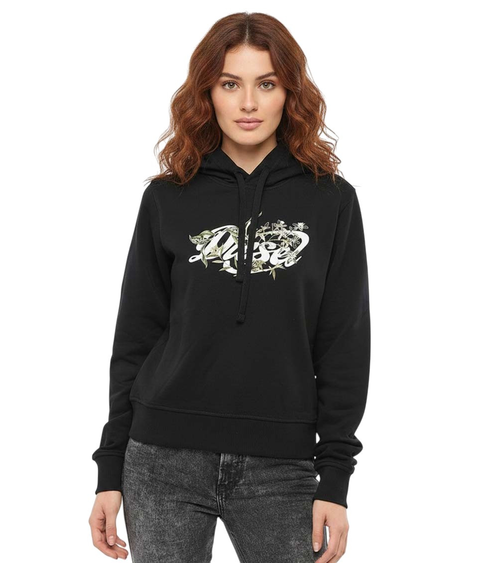 Black Graphic Hoodie