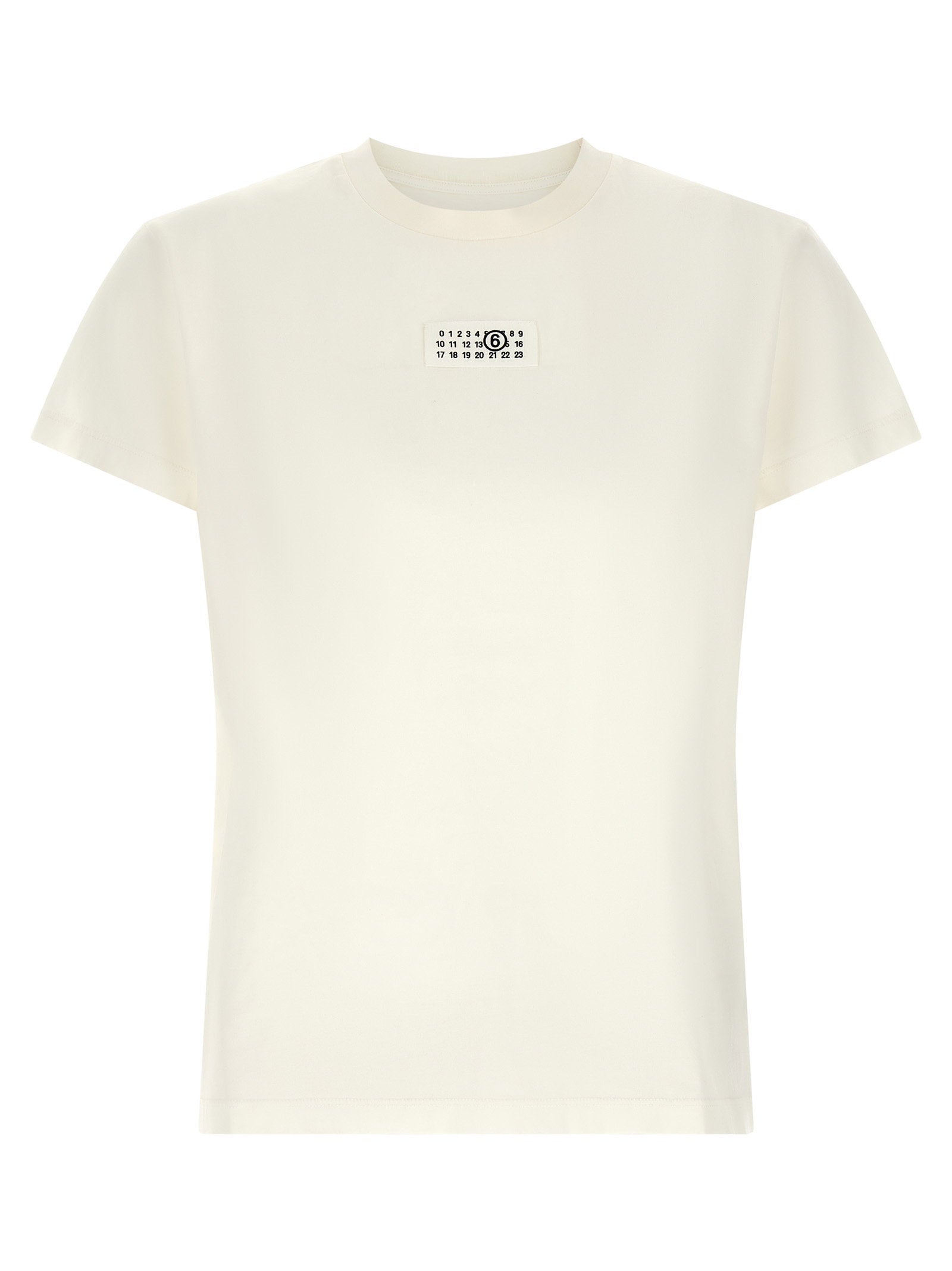 Logo-Patch Cotton T-shirt — white