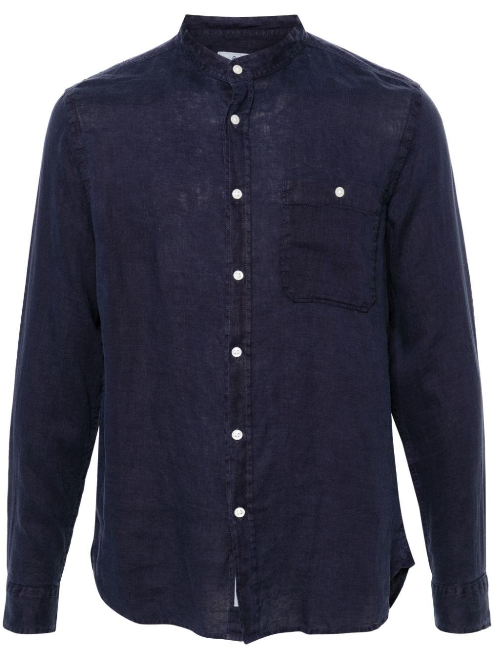 Long-sleeve linen shirt - Blue