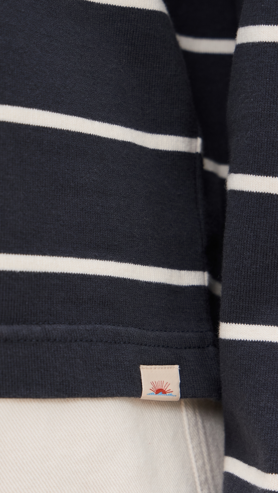 Sport Jersey Boatneck Top Osprey Stripe