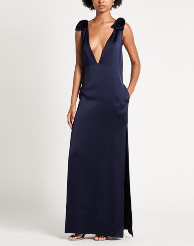 Woman Maxi dress Navy Size 6 Viscose