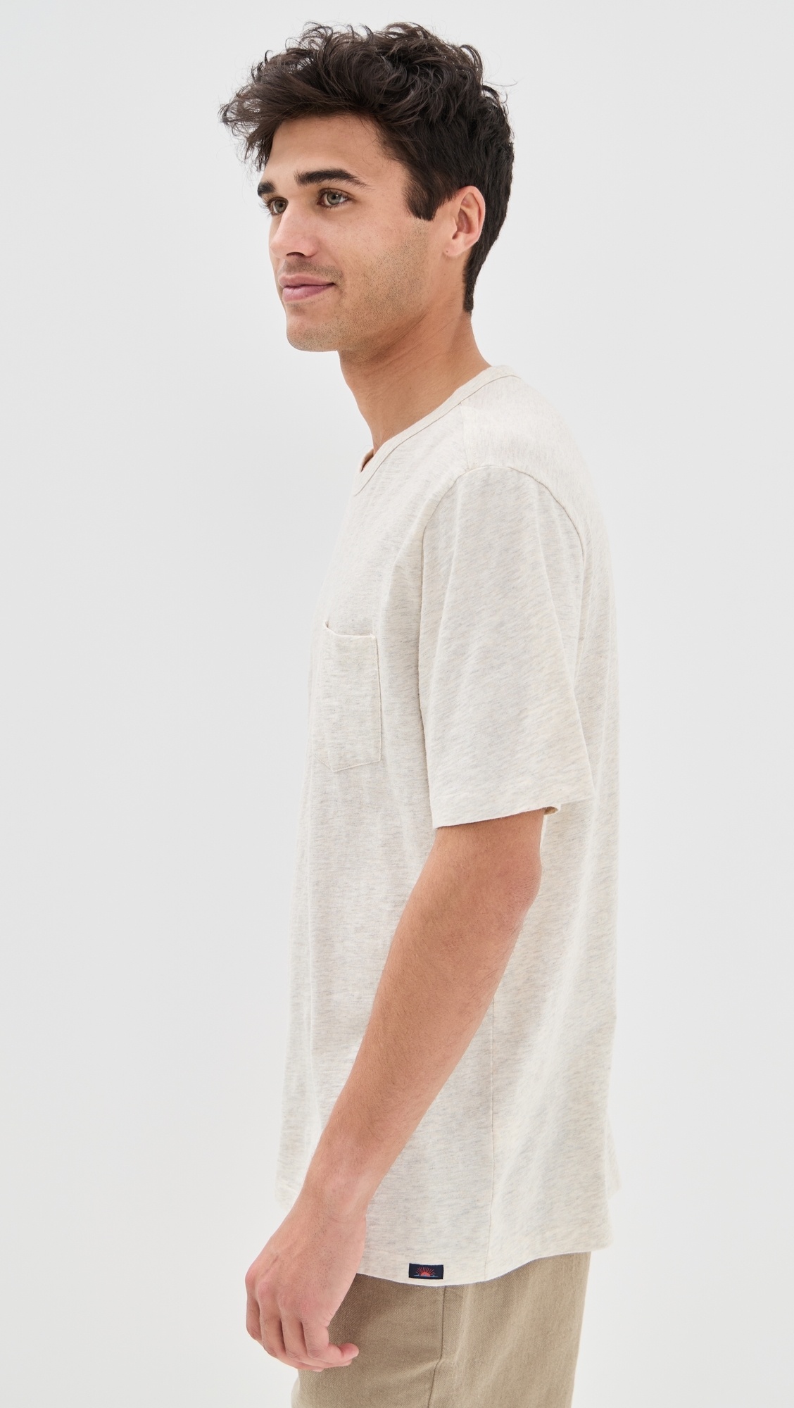 Sunwashed Pocket Tee Island Dune Heather