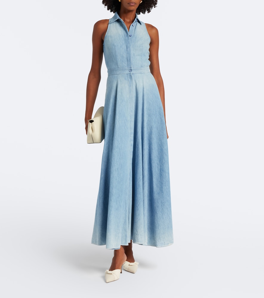 Peyten denim maxi dress