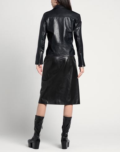 Woman Jacket Black Size L Leather