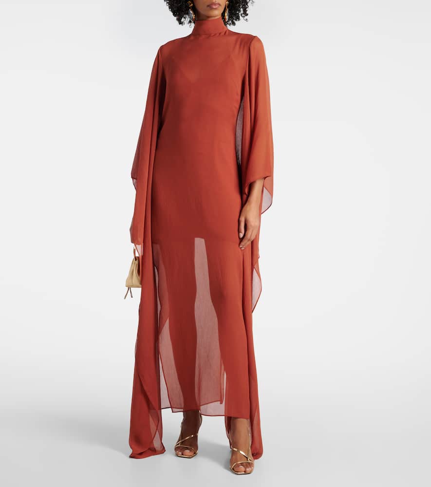 Lanzarote silk chiffon kaftan