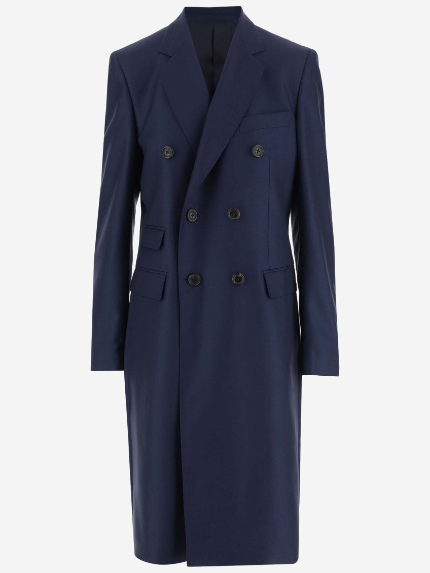 Double-breasted Wool Coat