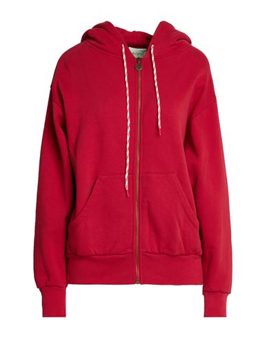 Woman Sweatshirt Red Size L Cotton