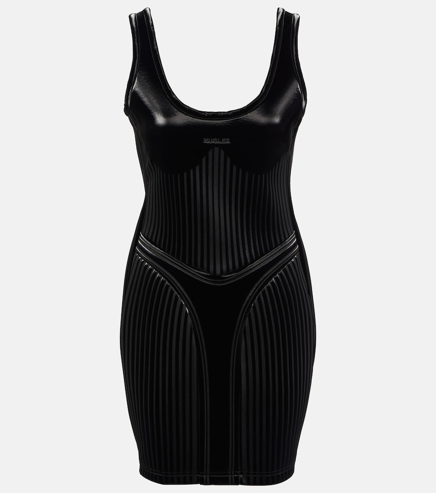 Embossed minidress