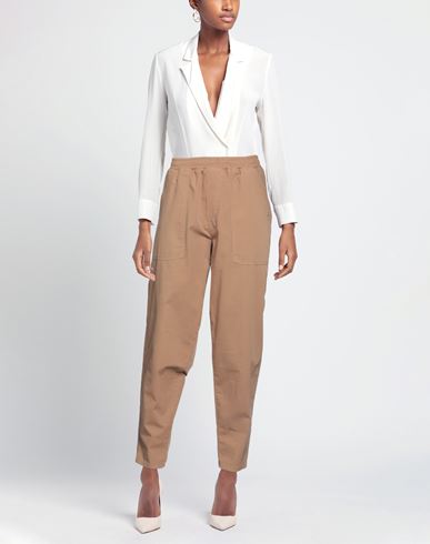 Woman Pants Light brown Size 25 Cotton, Elastane