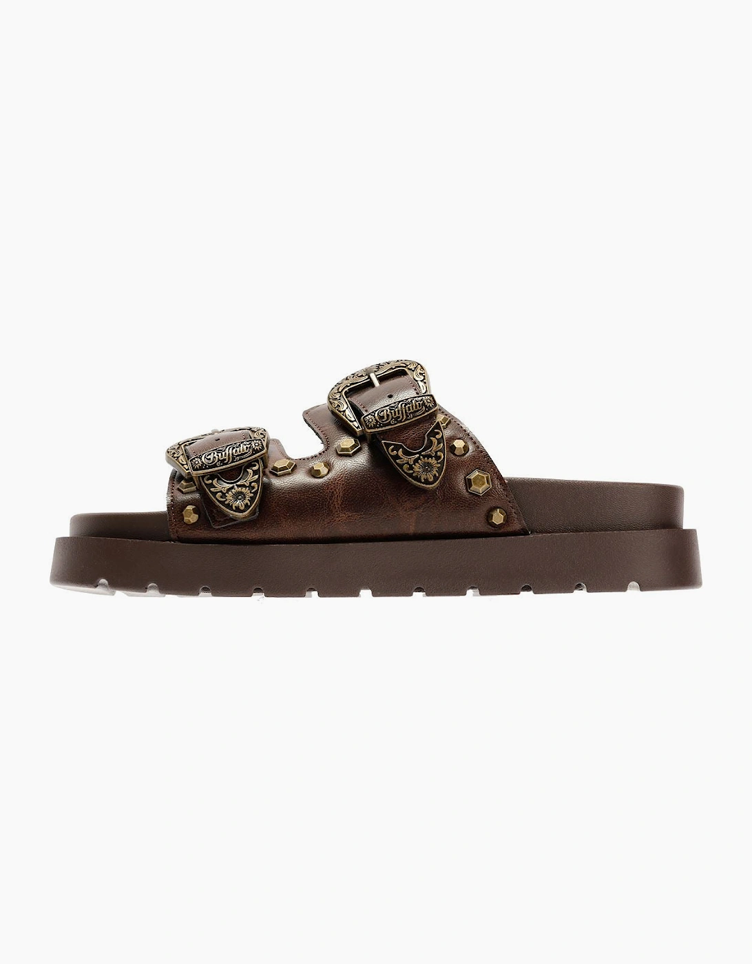 Women's Buffalo Raya Ari West Leather Women's Brown Sanda