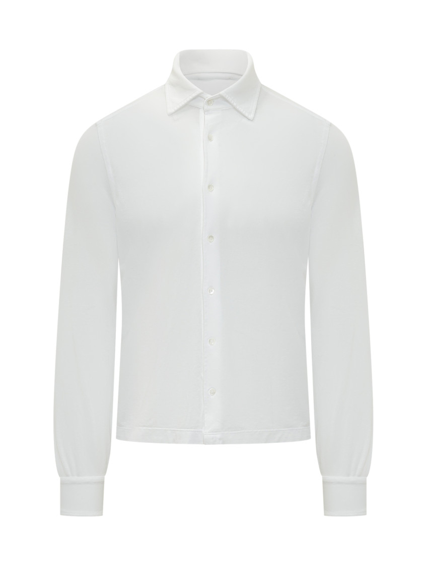 White Regular Solid Shirt