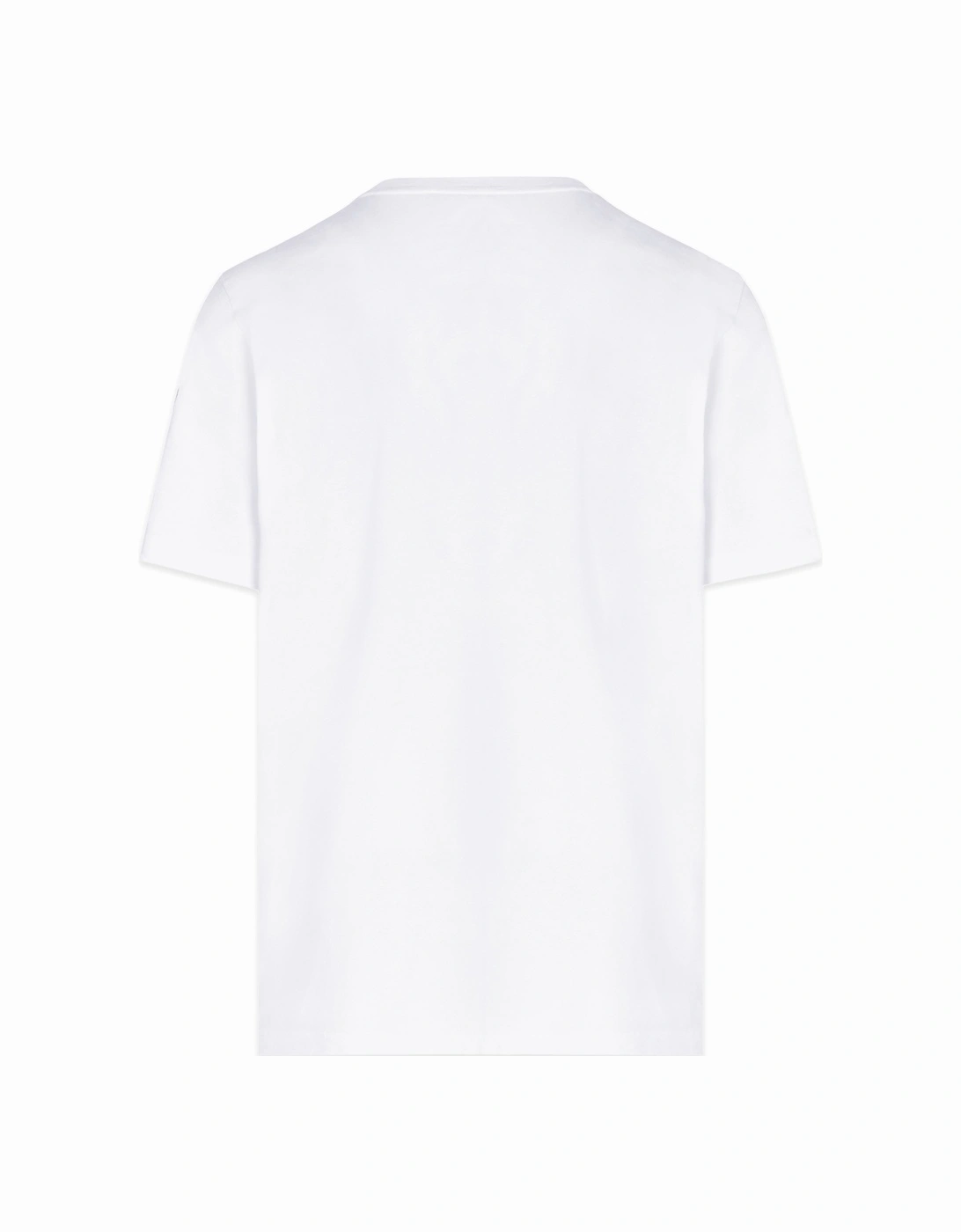Moncler Men's BRANDED COTTON T SHIRT - White - Size: 40/Regular