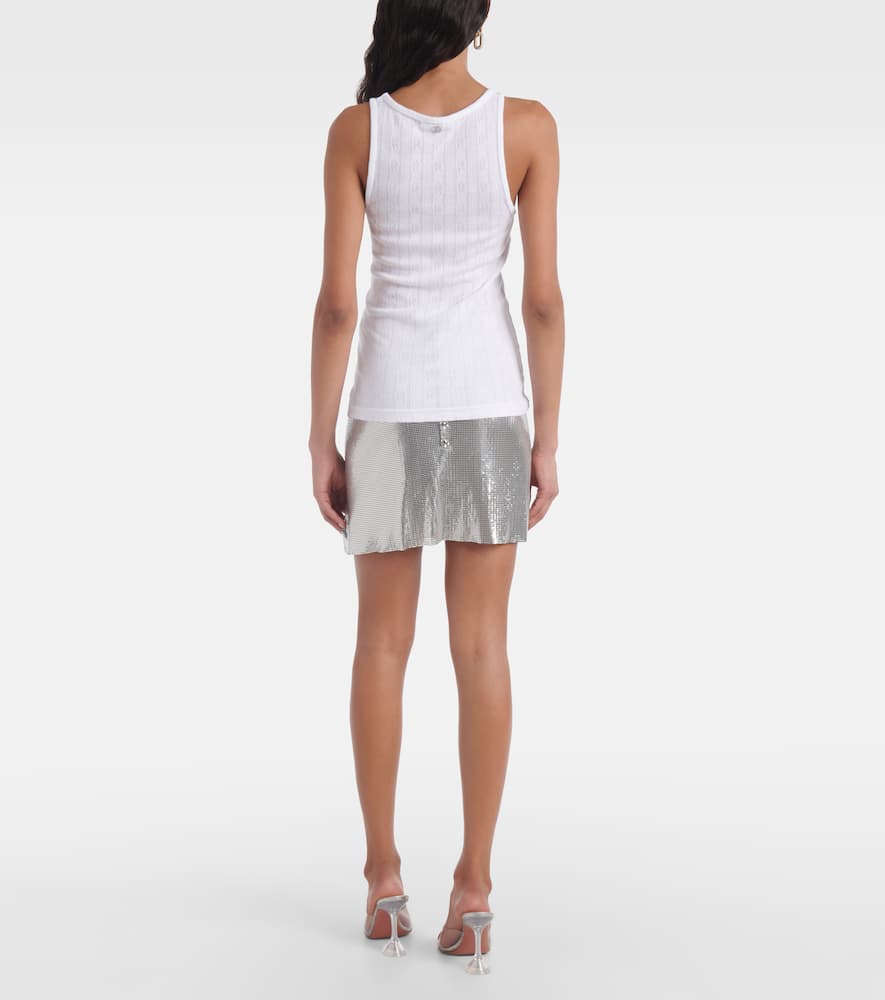 Semi-sheer cotton T-shirt