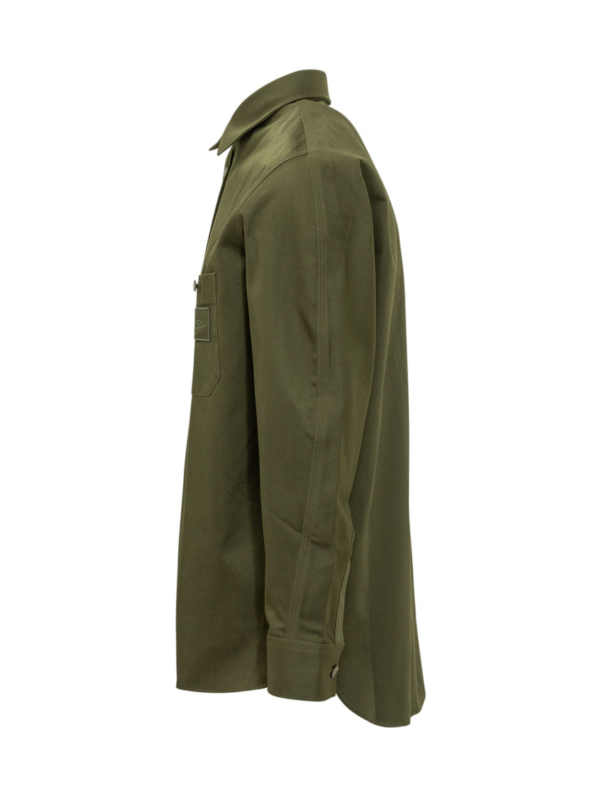 Olive Regular Solid Shirt