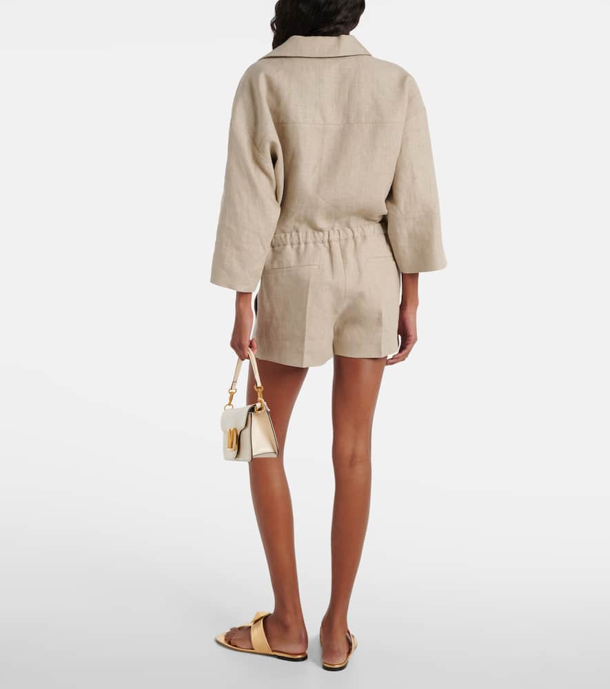 Linen canvas shorts