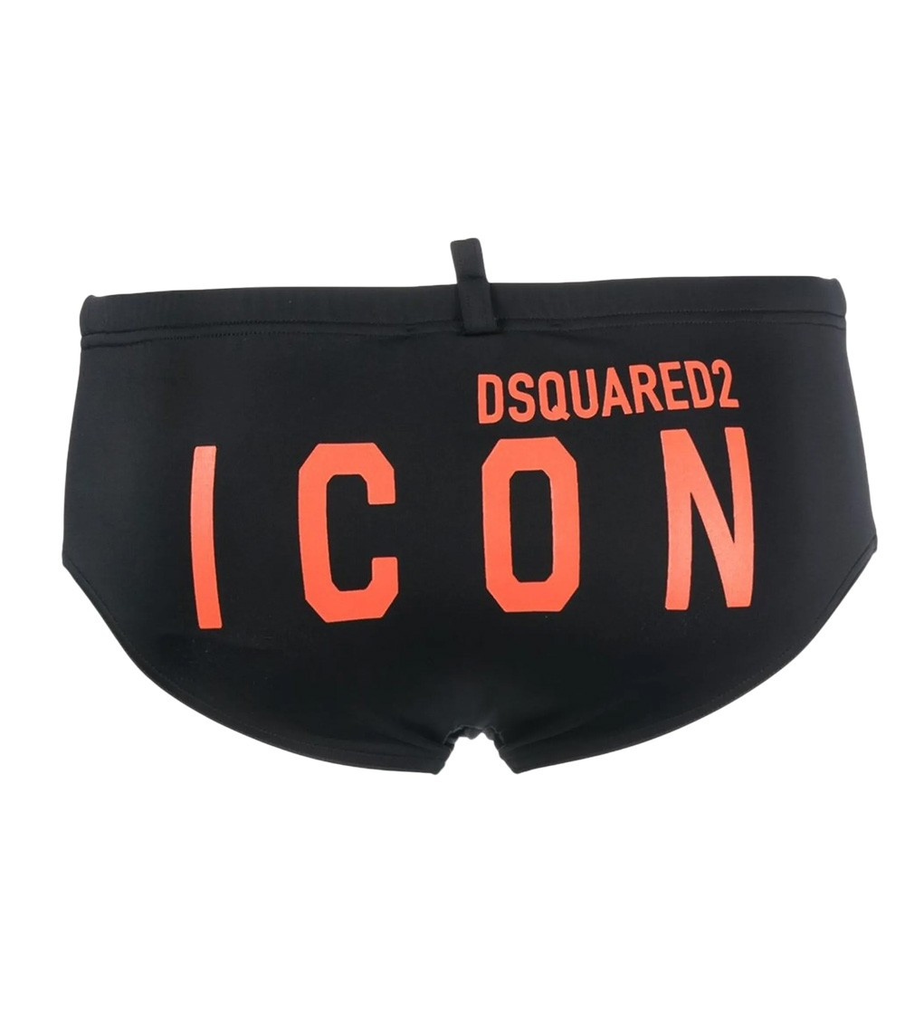 Black Solid Swim Brief