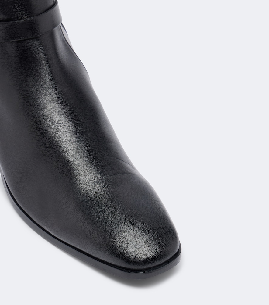 Leather ankle boots