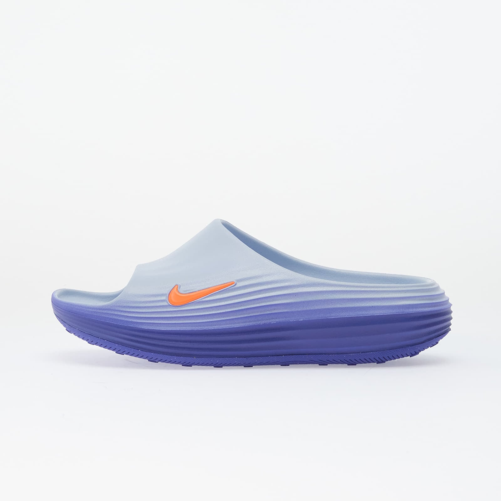 Shoes Nike ReactX Rejuven8 Men's Slides Hydrogen Blue/ Total Orange-Blue Crysta