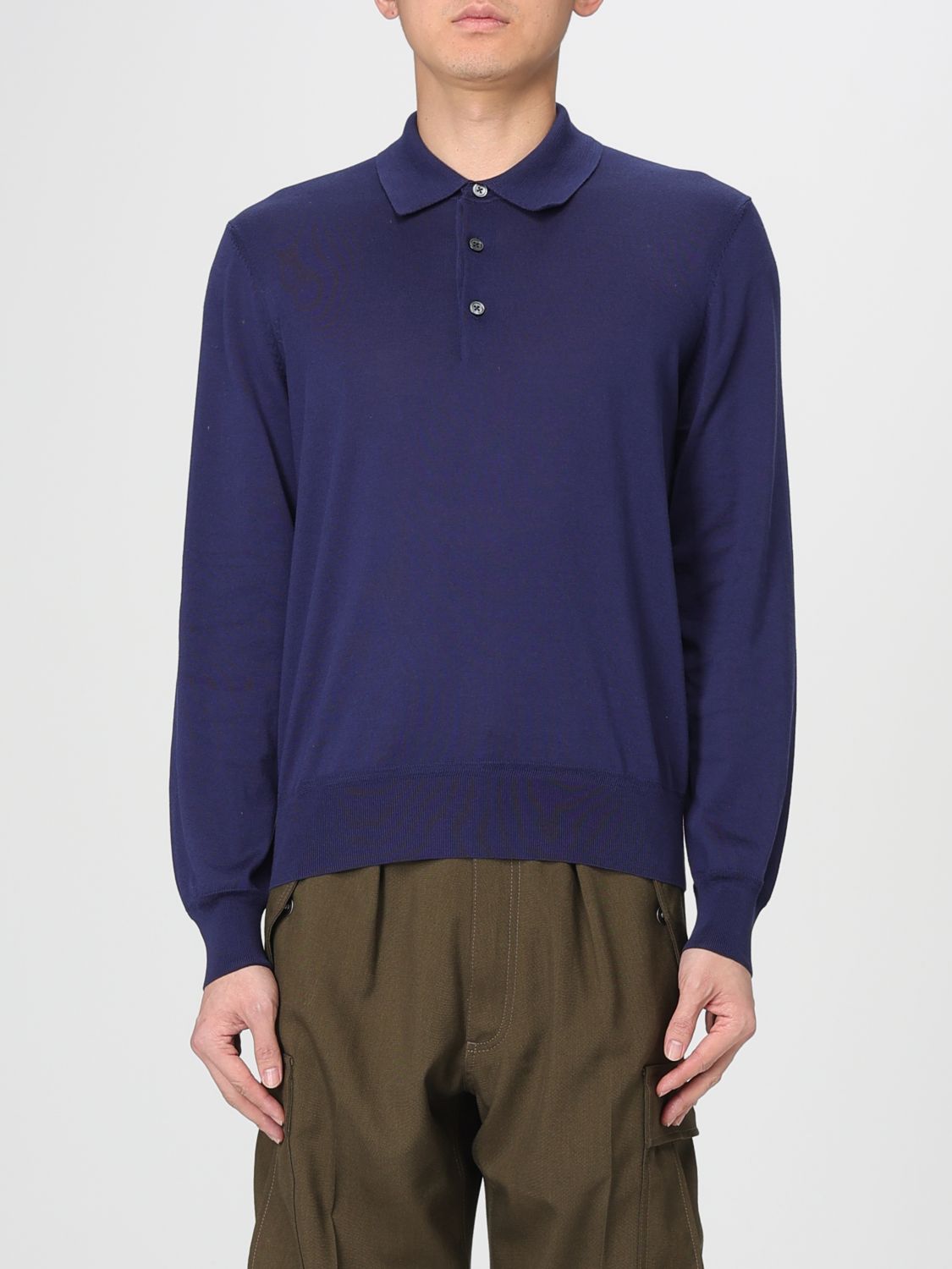 Polo Shirt Men color Blue