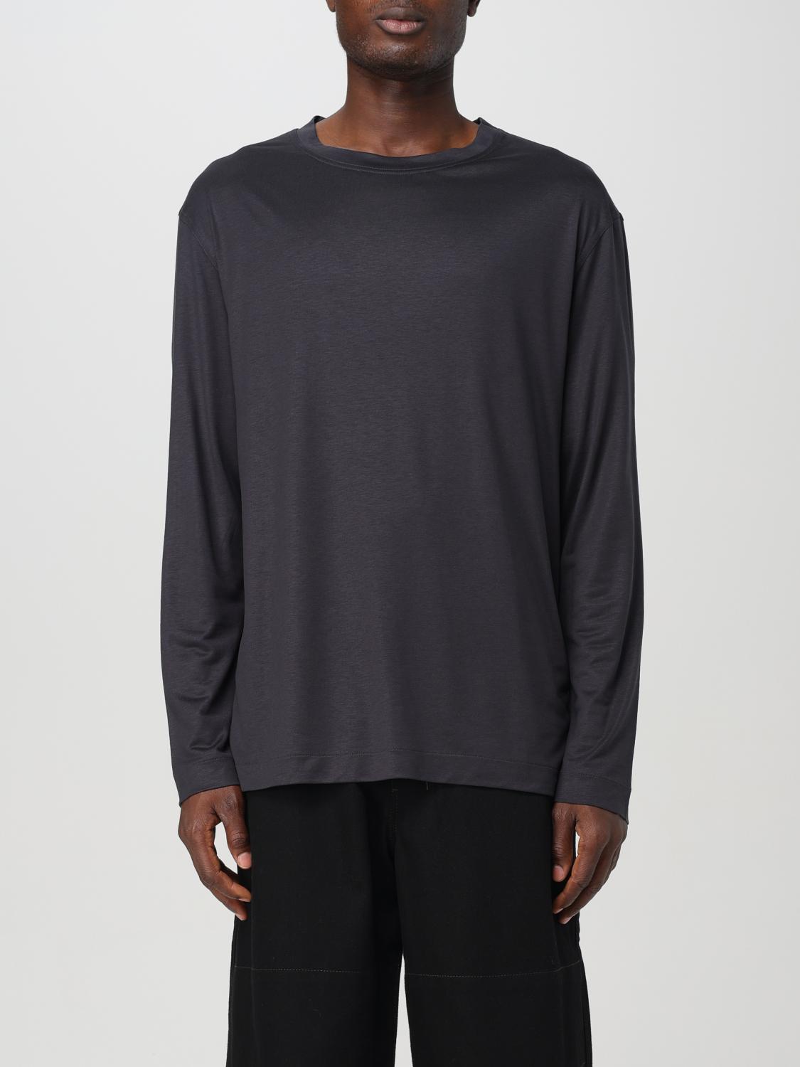 Crew-neck long-sleeve T-shirt - Grey
