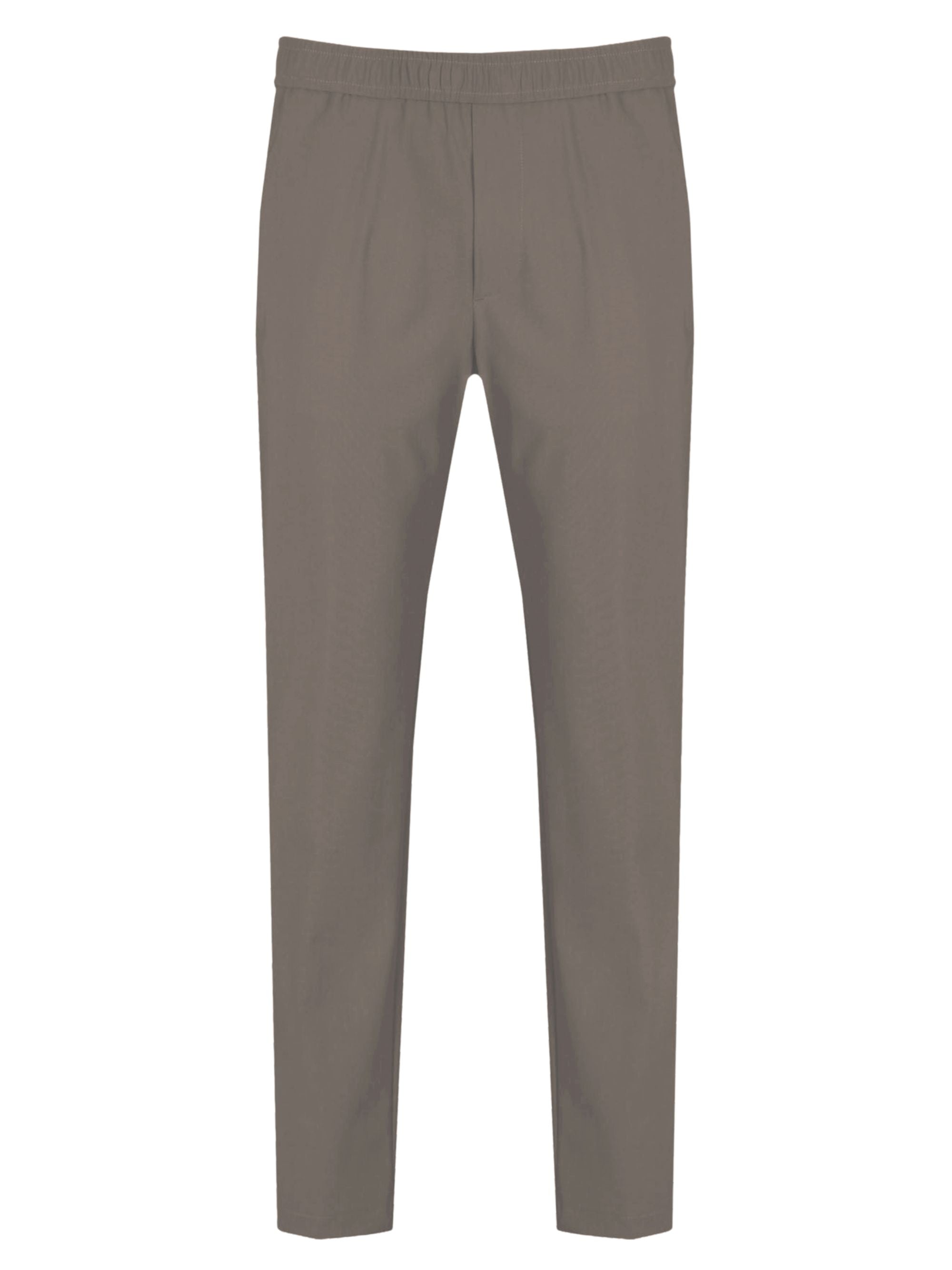 Slim-Fit Elastic Waist Pants