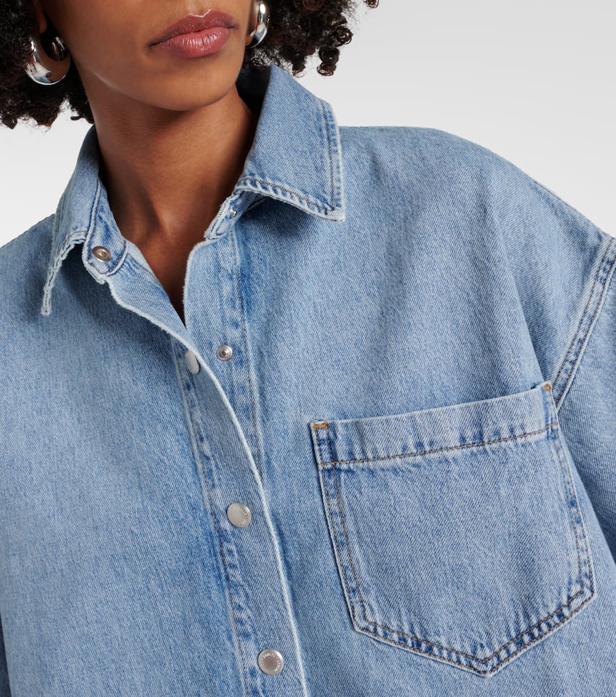 Rona Box cropped denim shirt