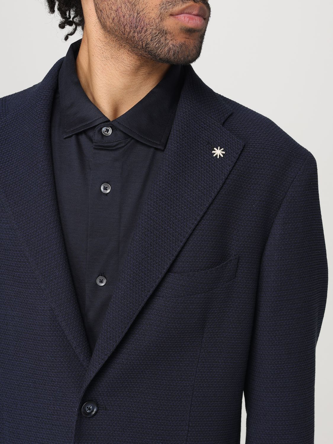 Blazer Men color Blue