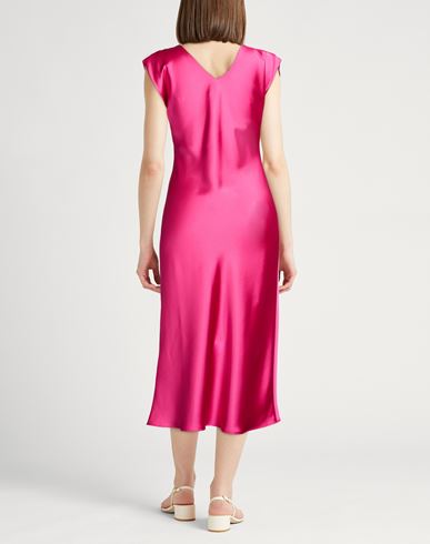 Woman Midi dress Fuchsia Size 4 Polyester