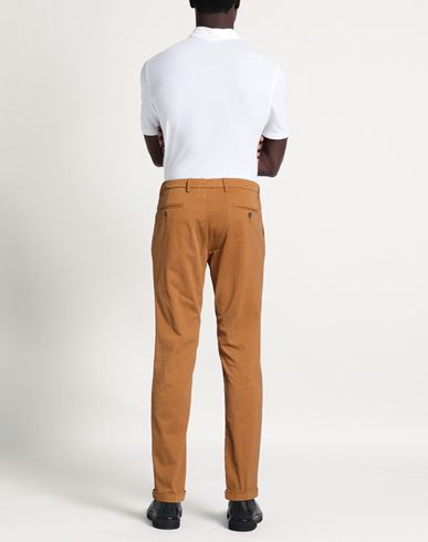 Man Pants Brown Size 35 Cotton, Elastane