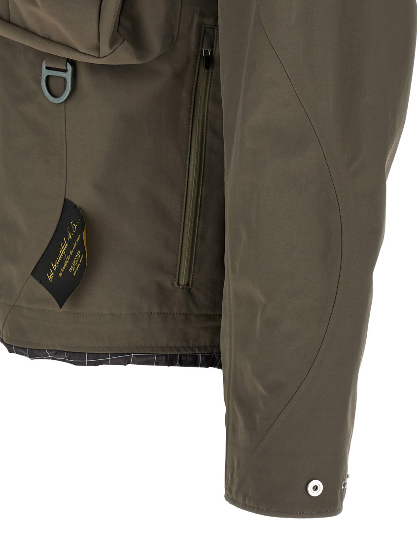 Undercover - hooded parka front and back pocket
