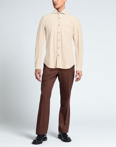 Man Shirt Sand Size M Cotton