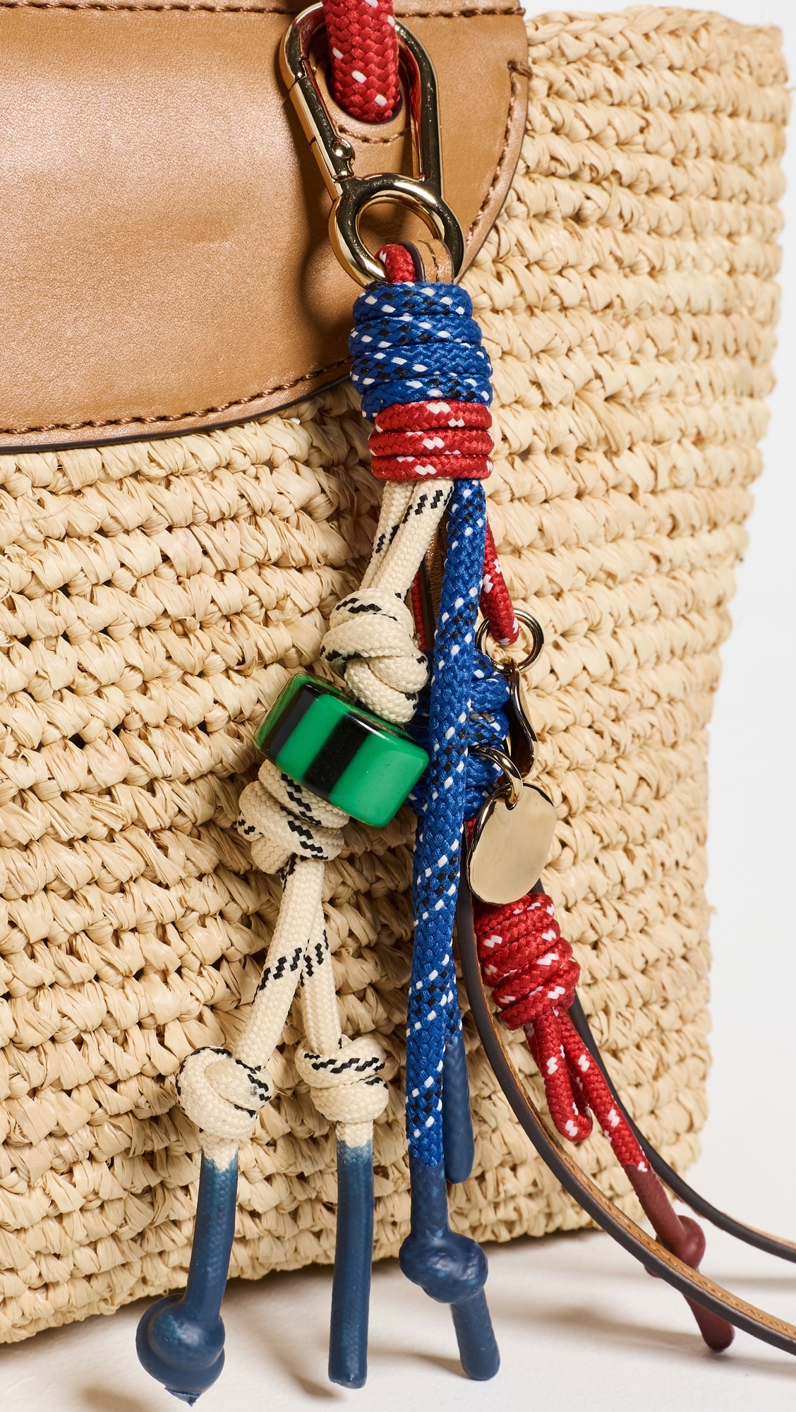 The Woven Mini Tote Festival Red Multi One Size