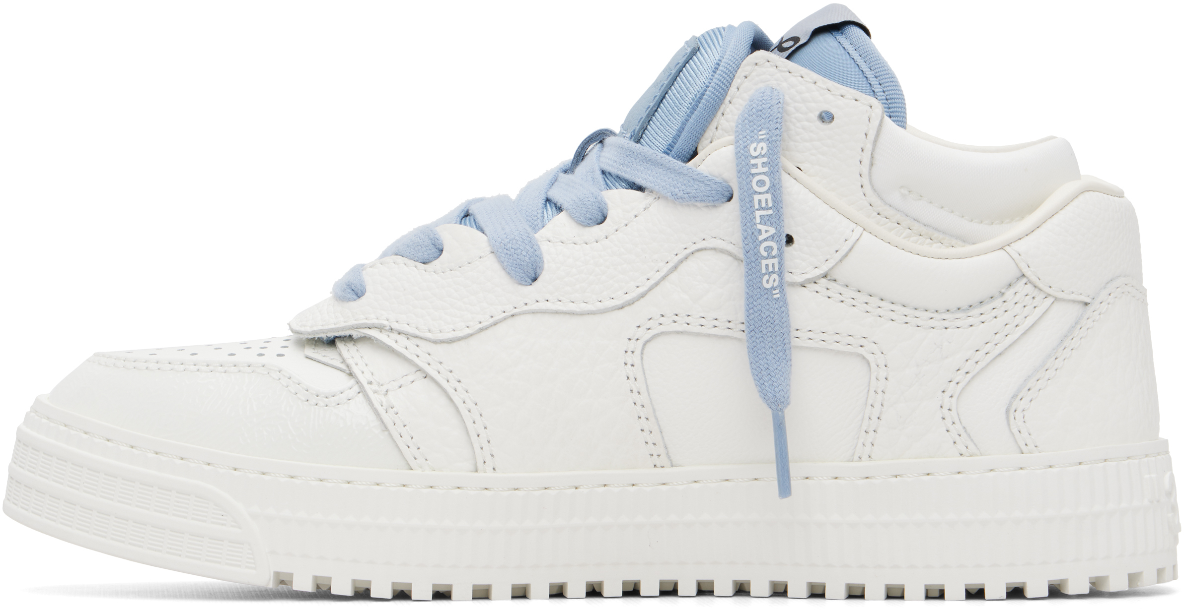 White & Blue 3.0 Floating Arrow Sneakers