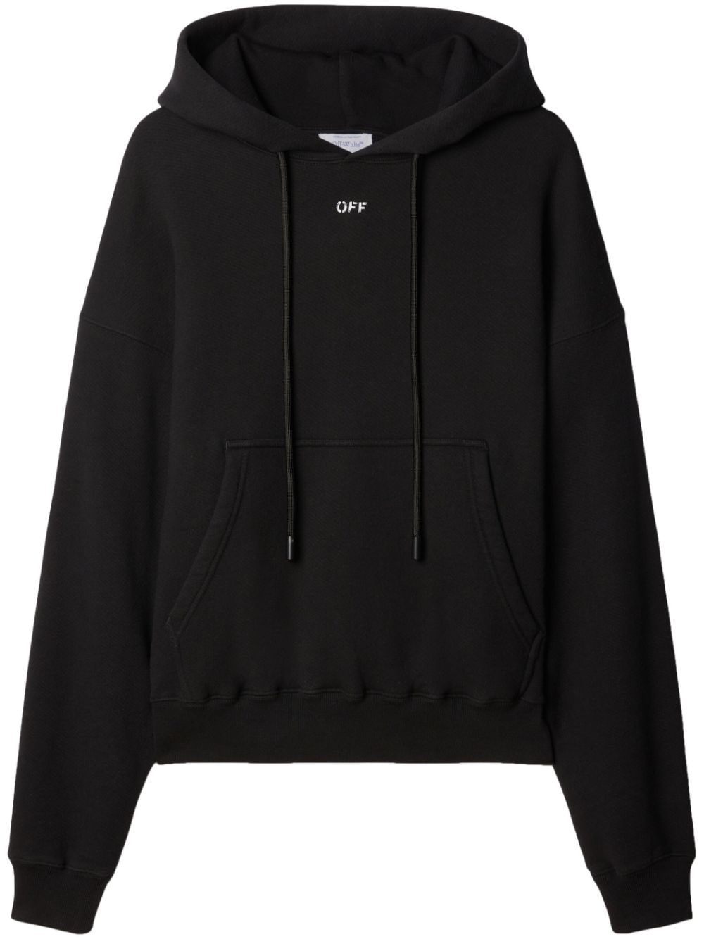 Off Stamp Cotton Hoodie