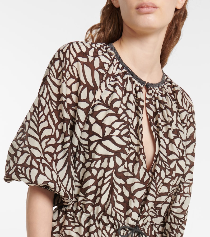 Cotton-blend minidress