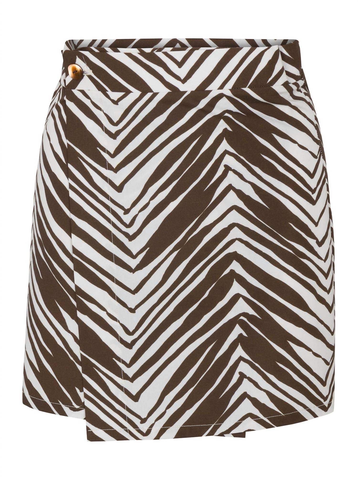 Women's Wild Zebra Skirt In Brown