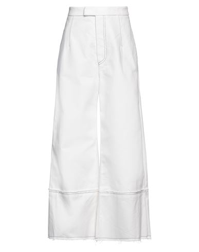 Jejia Woman Pants White Size 2 Cotton