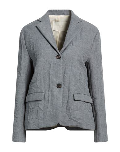 Woman Blazer Grey Size 2 Polyester, Viscose, Polyamide