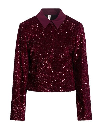 Woman Top Burgundy Size M Polyester