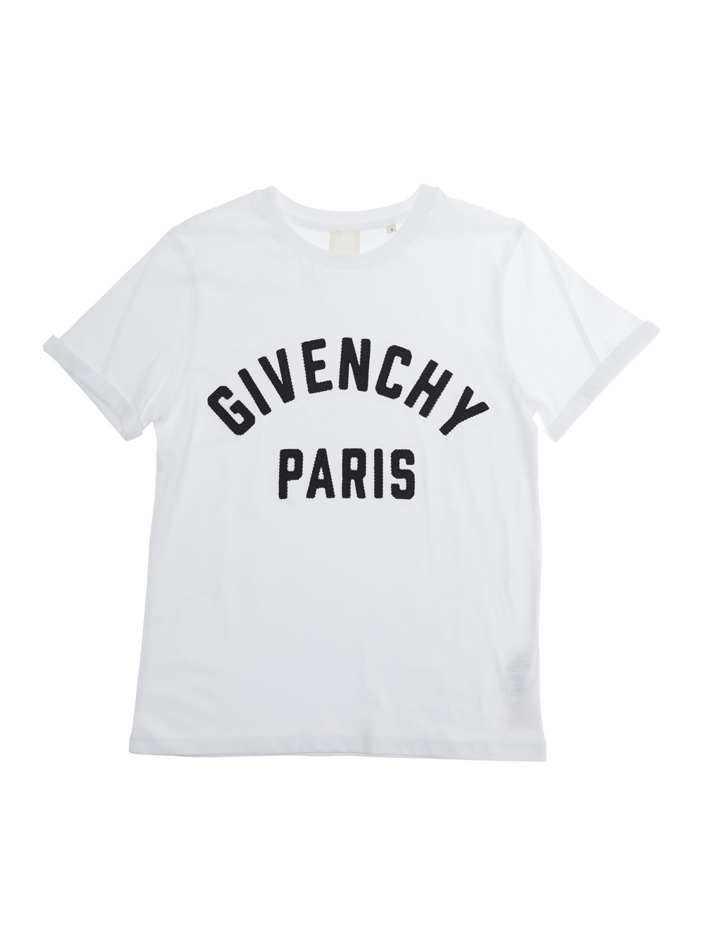White T-Shirt SHORT SLEEVES TEE-SHIRT with and Round Neck in Cotton for Women Tshirts Polo Shirts - Kids