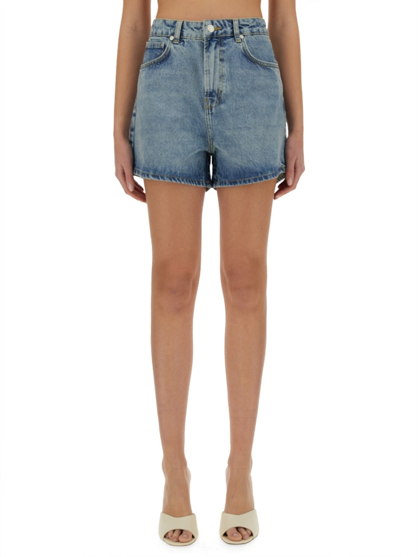 Moschino - denim shorts featuring belt loop