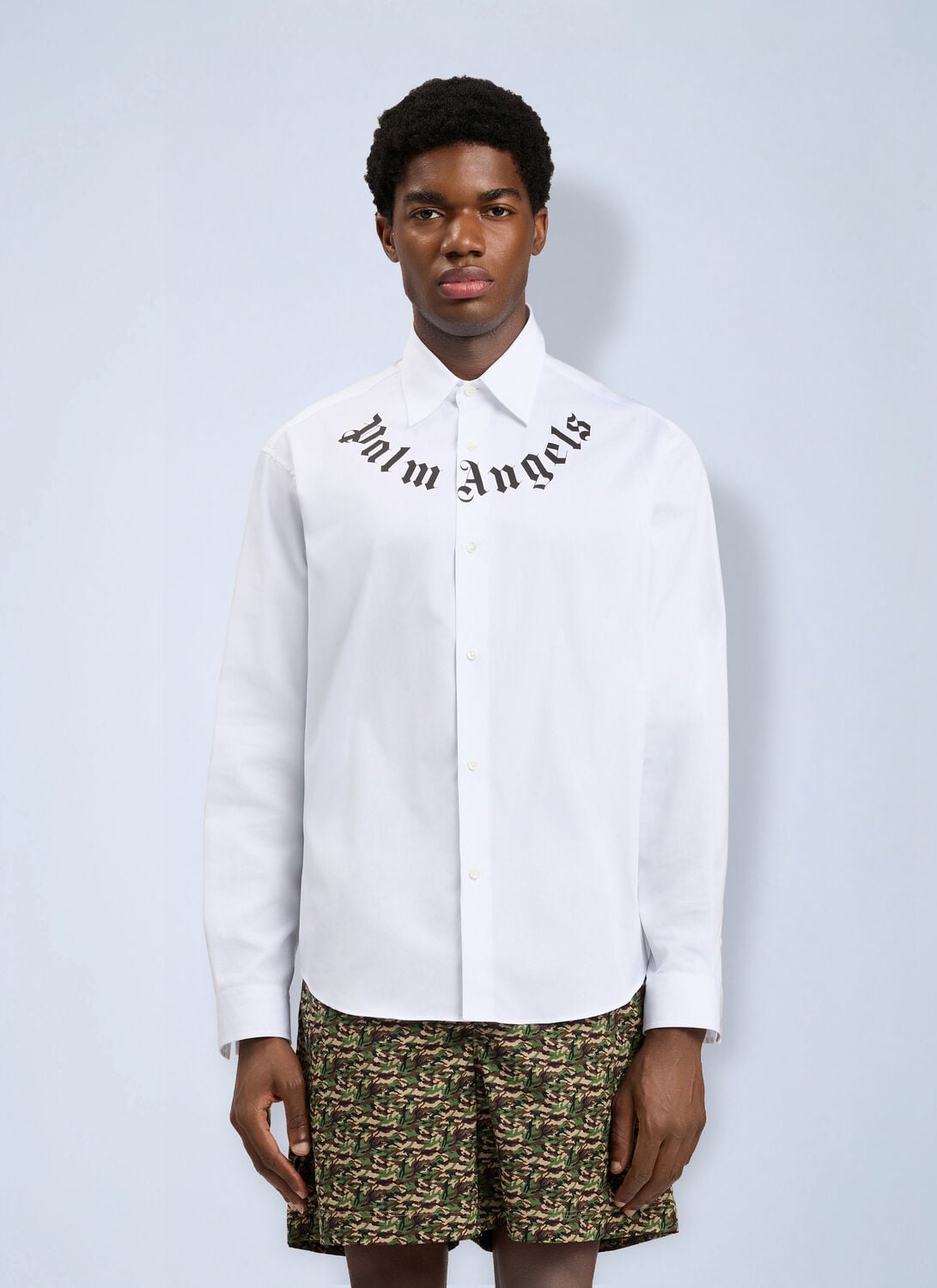 Neck Logo Shirt - Man Shirts White It