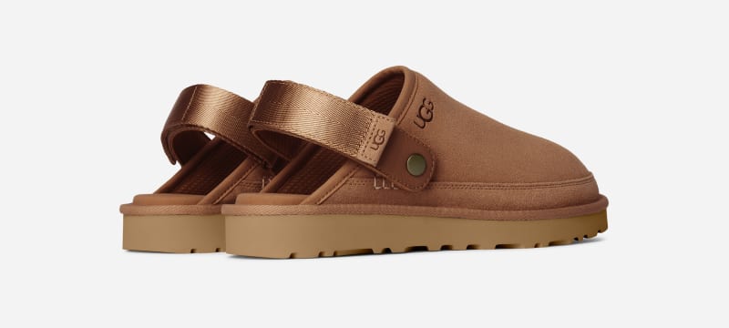 ® Men's Goldencoast Clog II Suede Shoes in Chestnut