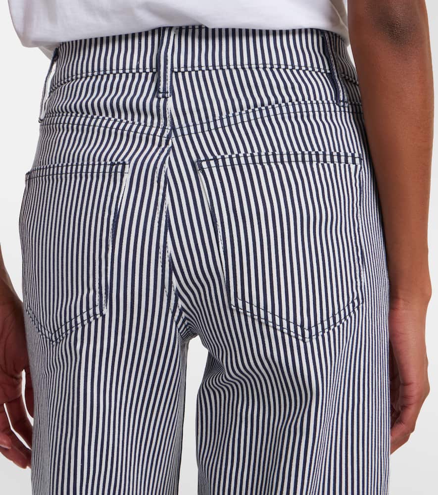 Le Slim Palazzo striped wide-leg pants