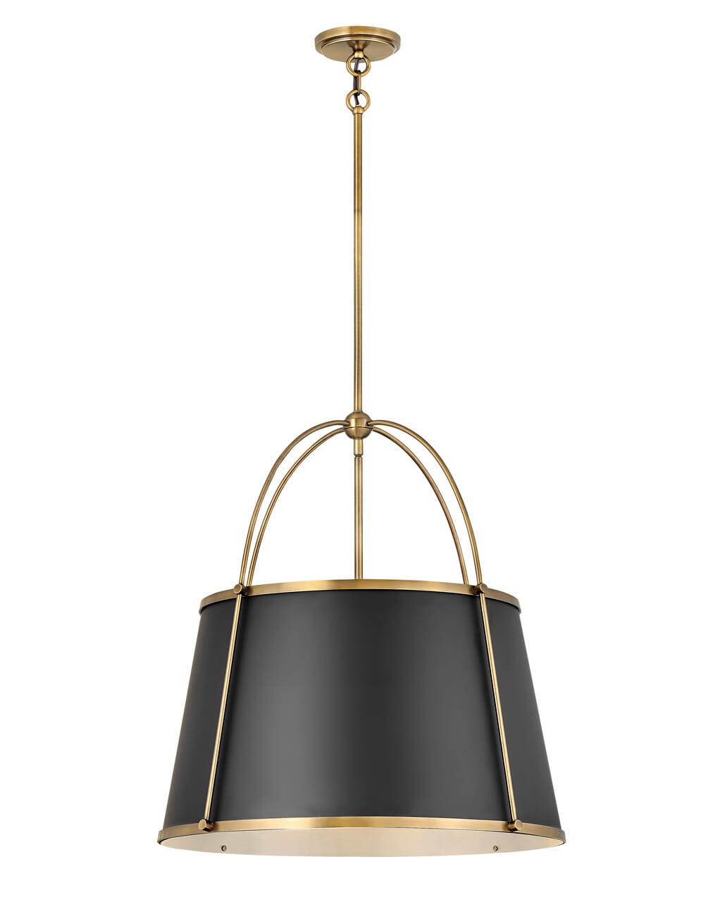 Warm Brass LED Chandelier from the Clarke Collection