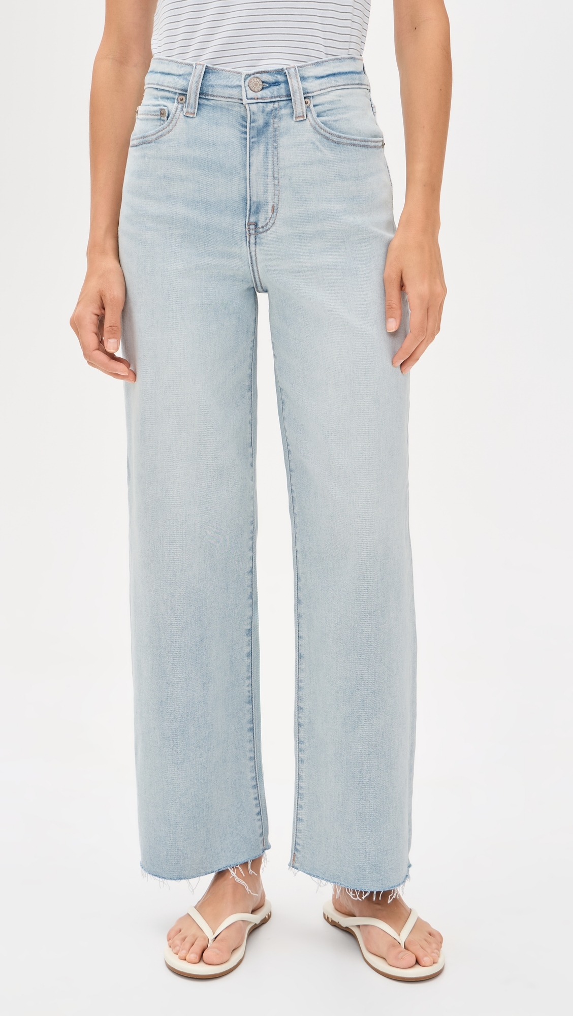 Pleaser High Rise Wide Ankle Jeans Detour