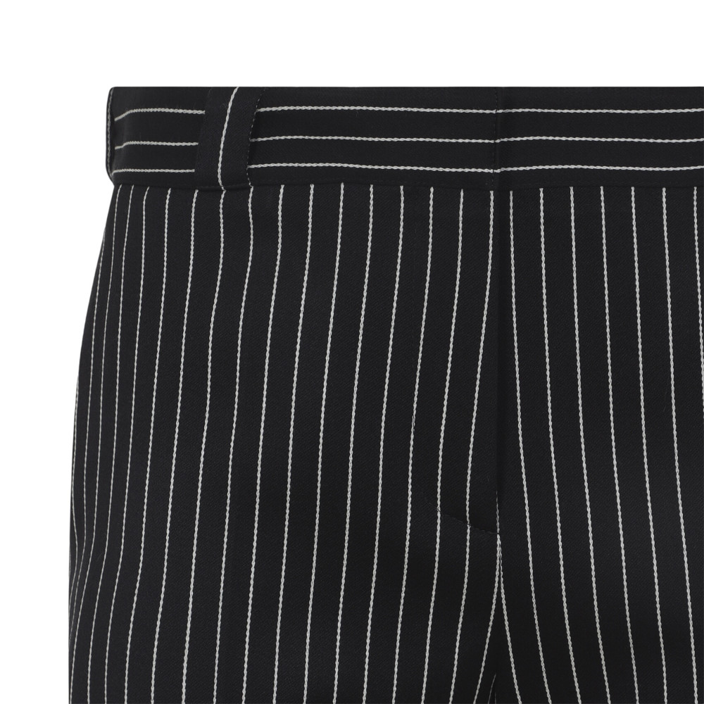 Striped Wool Chino Pants