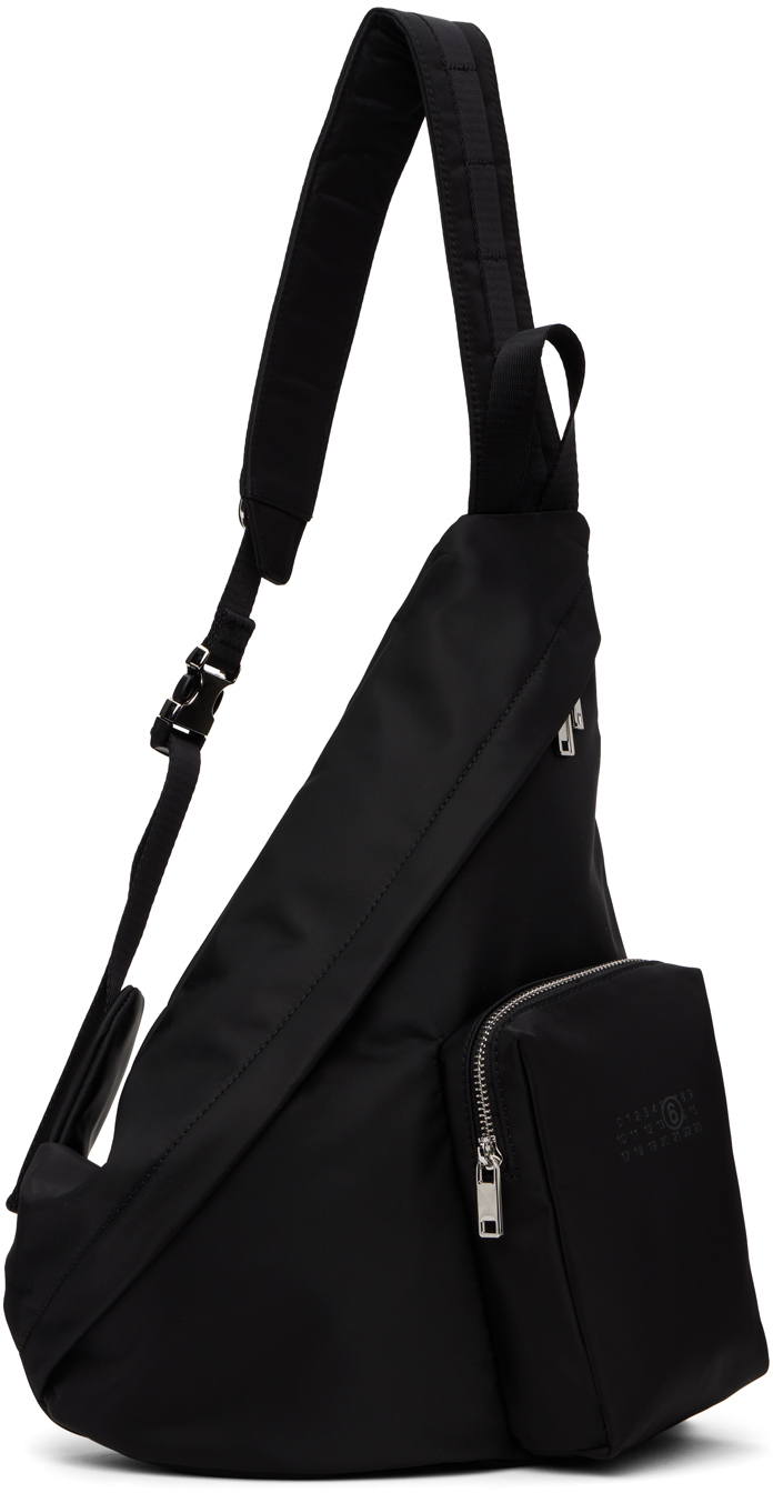 MM6 Maison Margiela Black Sling Backpack